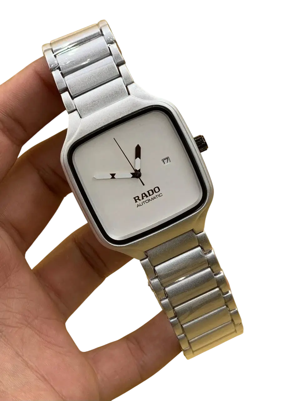 Rado True Square Style Silver Watch for Men